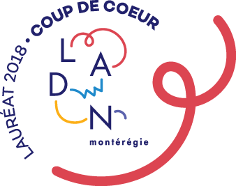 Lauréat 2018 coup de coeur LADN montérégie/Winner of the 2018 LADN Montérégie award