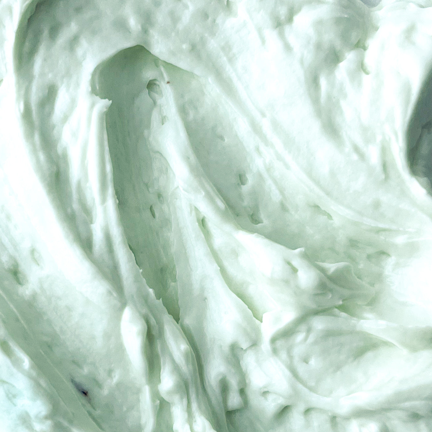 Glaçage vanille verte végane, sans gluten et sans allergènes.