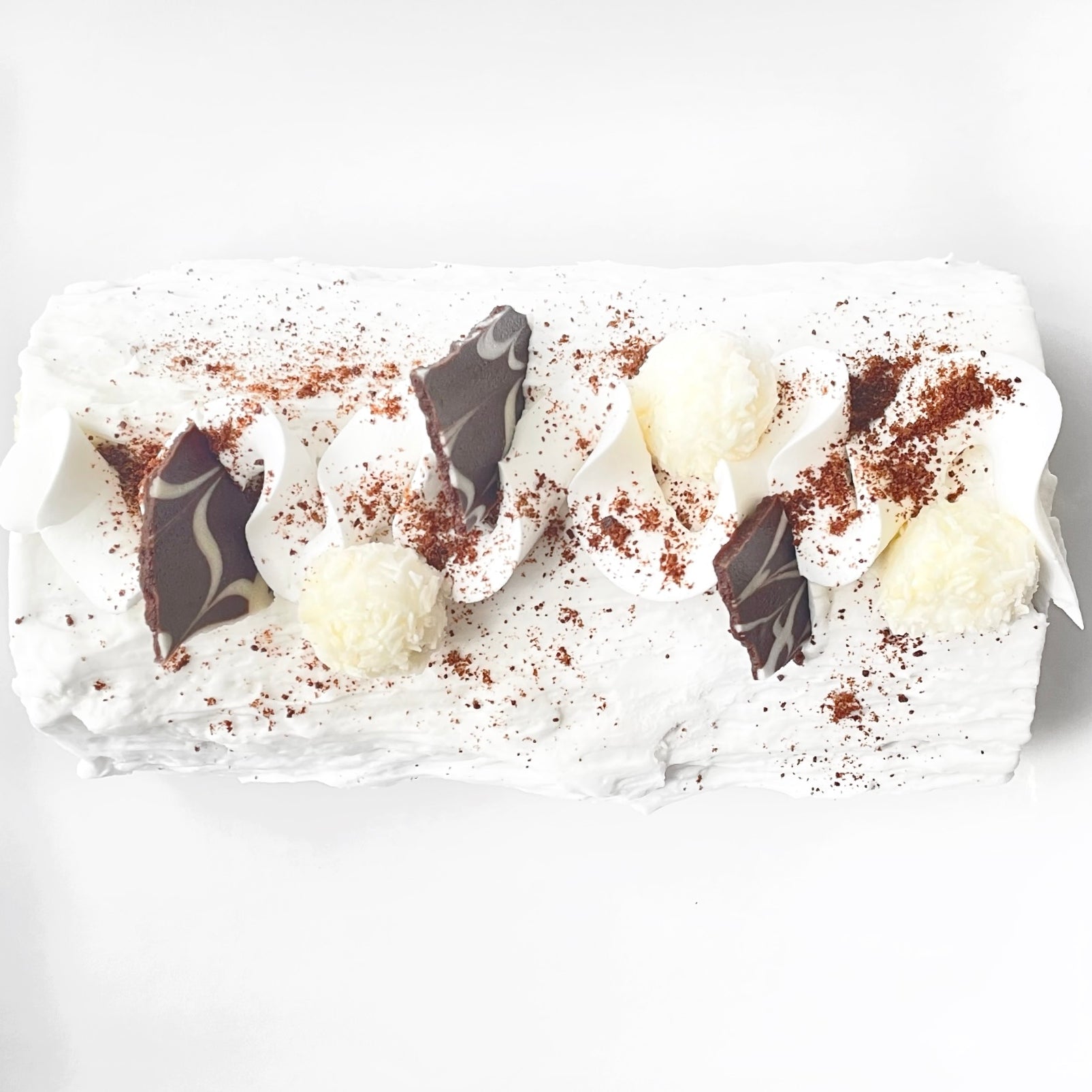 bûche chocolat sucre à la crème