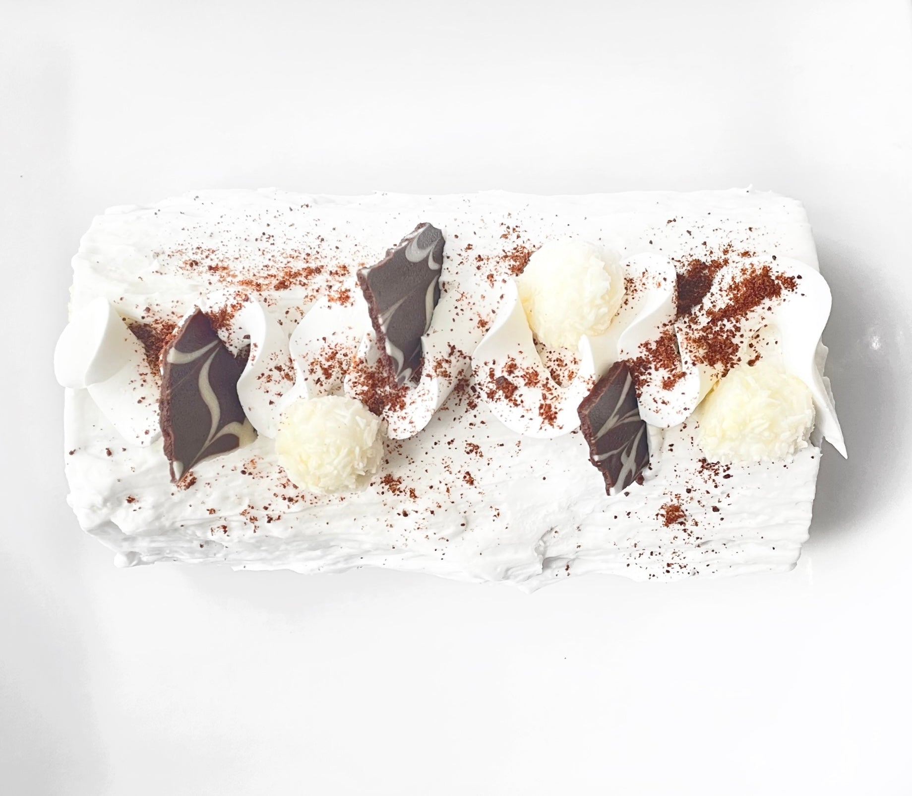 bûche chocolat sucre à la crème