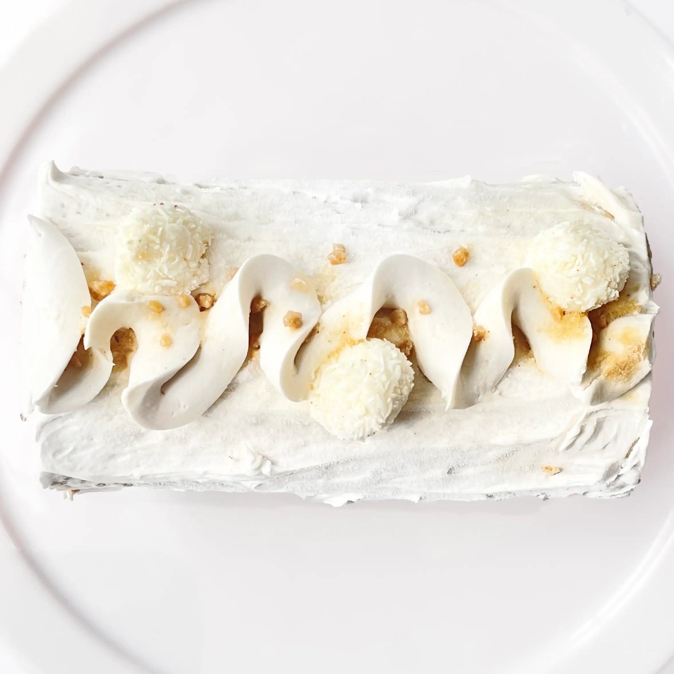 bûche sucre à la crème