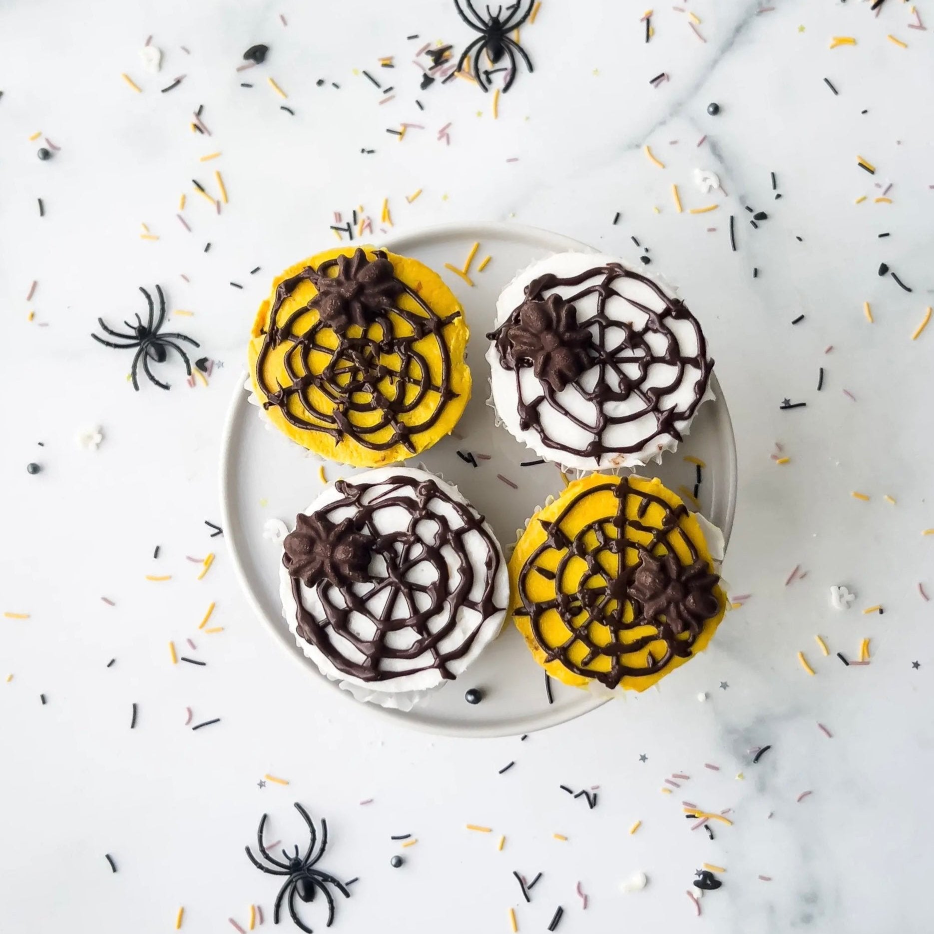 Cupcakes Toile d'Araignée