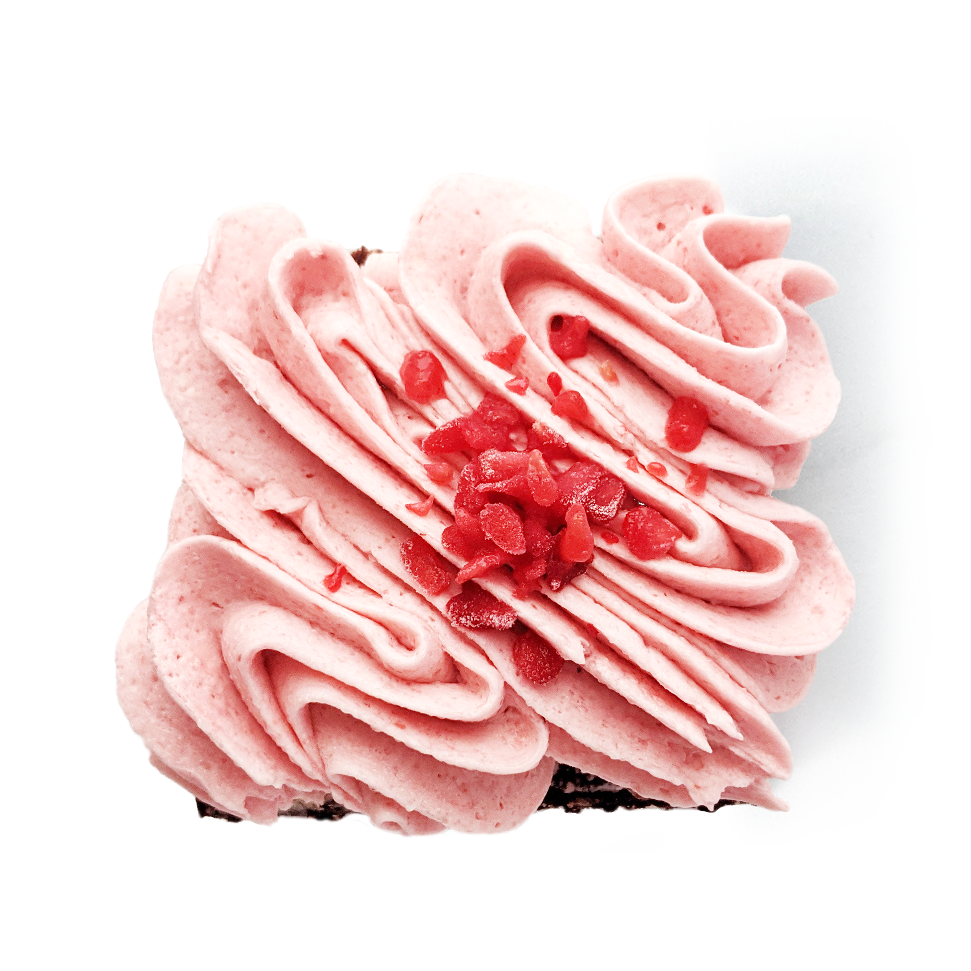 Gâteau au chocolat et framboise végane, sans gluten, sans arachides, sans oeufs, sans noix, sans produits laitiers, sans soja, sans sésame, sans fruits de mer, sans sulfite, sans moutarde.