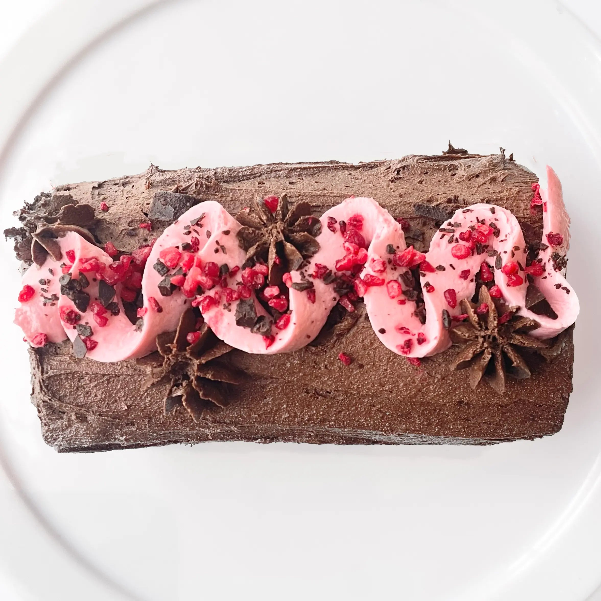 bûche double chocolat au noël