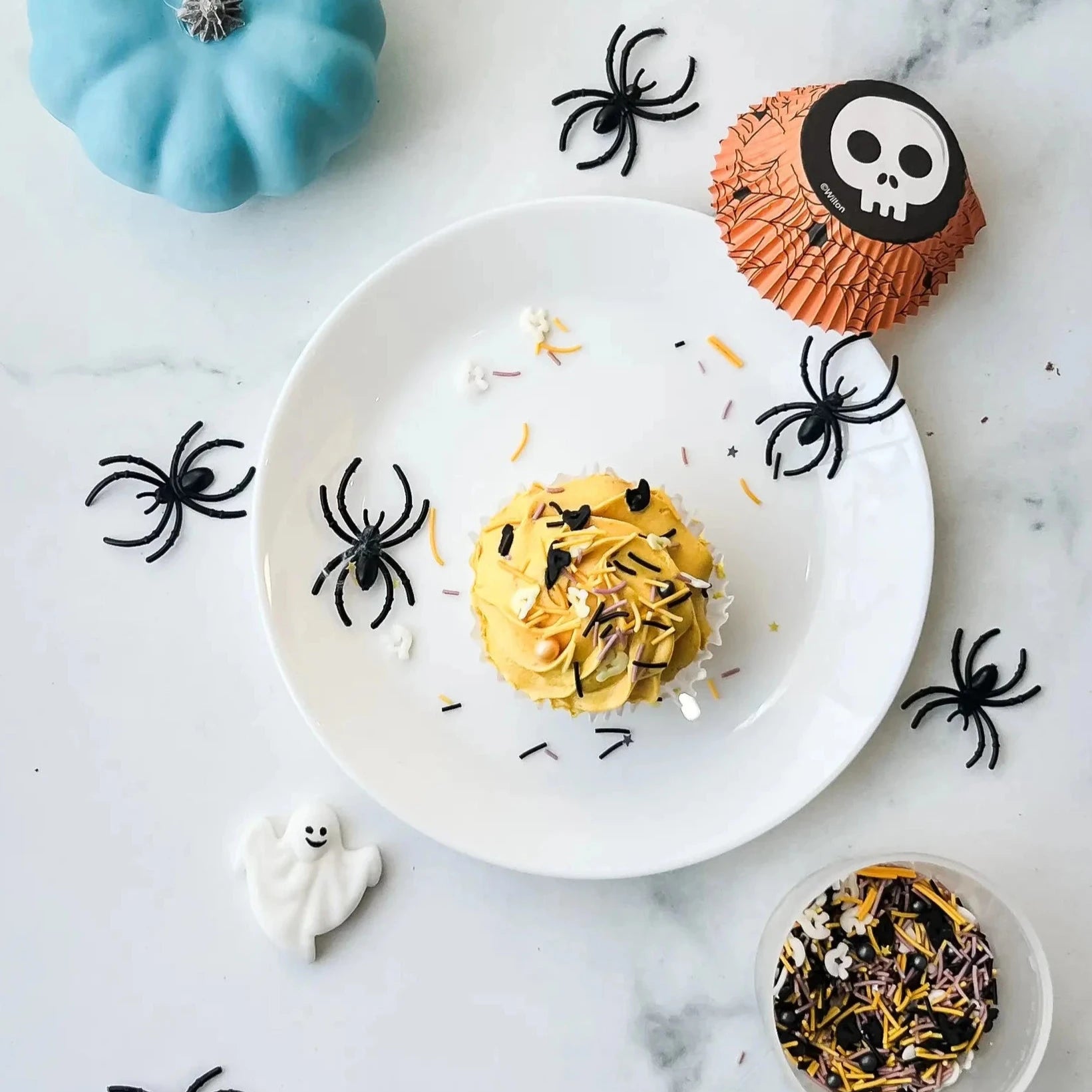 le gâteau cupcake sprinkles pour la halloween